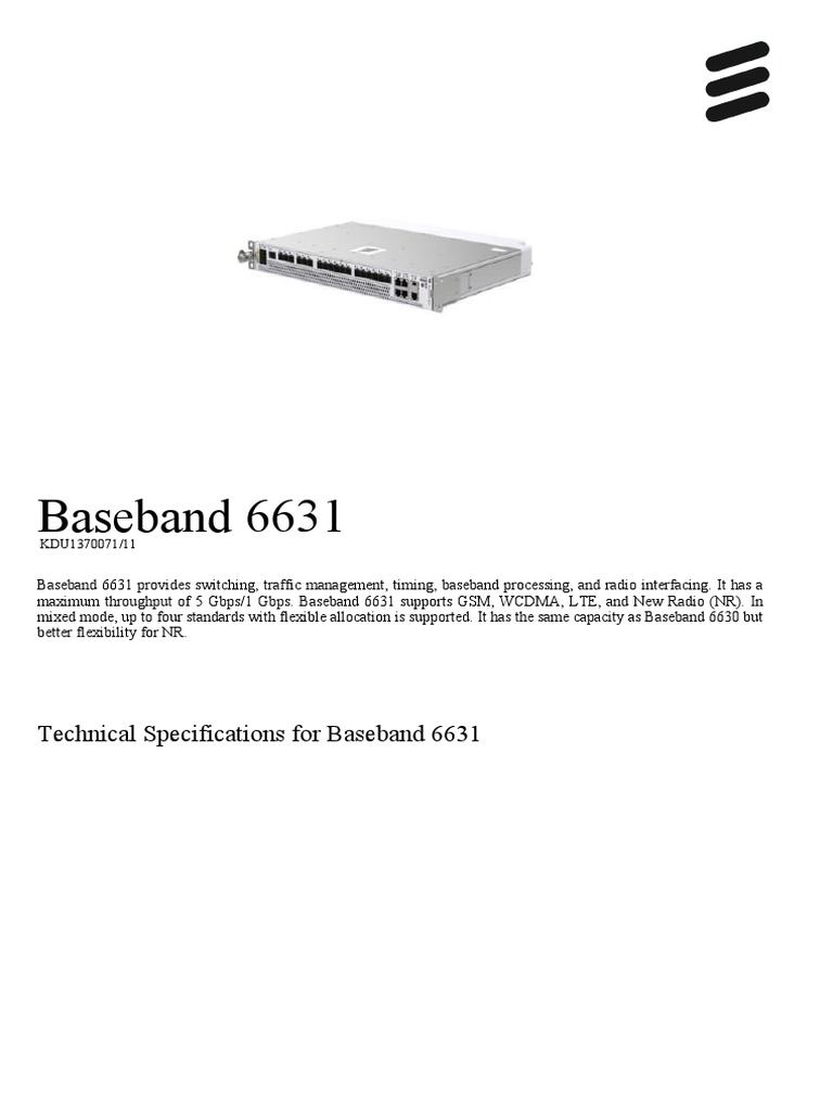 6631 Baseband | PDF | Electrical Connector | Electrical Engineering
