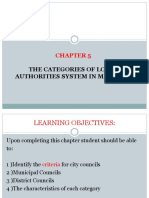 CHAPTER 5-The Categories of Local Authorities Systems in Malaysia