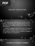 6 Binary Operations