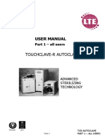 LTE Autoclaves Floor Standing Front Loading TouchClave-R Series Manual