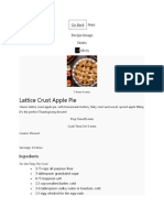 Lattice Crust Apple Pie