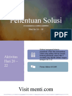 Penentuan Solusi Fix