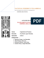 Ingenieria de Procesos, Avance.