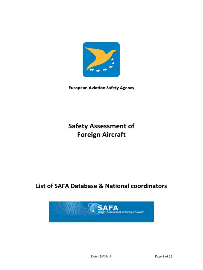SAFA Database Contact Information | PDF