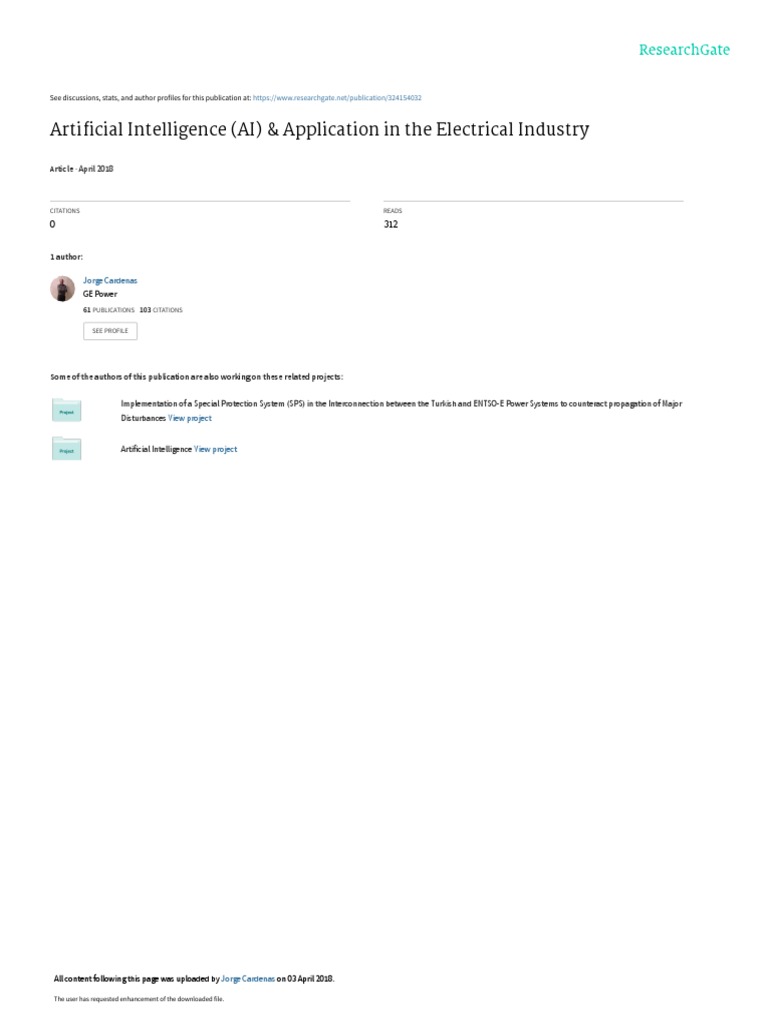 APPLICATIONS OF ARTIFICIAL INTELLIGENCE IN ELECTRICAL ENGINEERING PDF intelligence overview