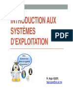 INTRODUCTION AUX SYSTÈMES D EXPLOITATION. Pr. Hajar IGUER