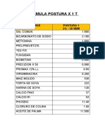 FORMULA POSTURA X 1 T