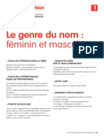 Le Genre Du Nom:: Féminin Et Masculin