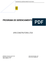 Modelo de PGR Programa de Gerenciamento de Risco
