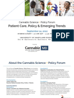 3rd Annual CannabizMD Cannabis Science + Policy Forum Program BOok