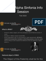 Phi Mu Alpha Sinfonia Fall 2022 Info Session