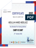 CMRP Vs CMRT - Certificate