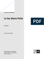 U2. La Ley Saenz Peña