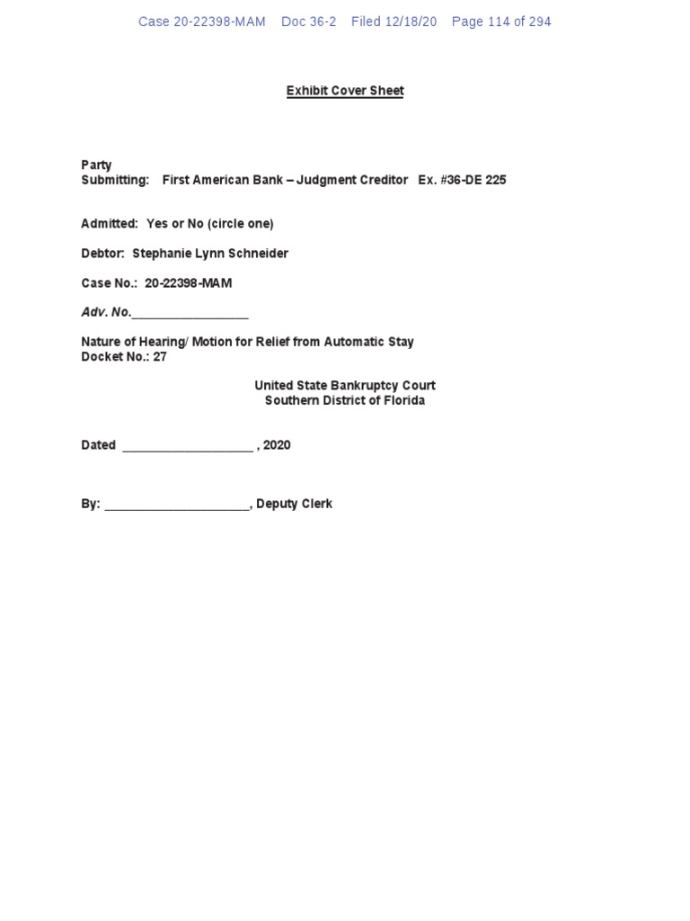 (2022398 36) Amended Final Judgment of Foreclosure DE 225 PDF