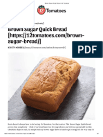 Brown Sugar Quick Bread - 12 Tomatoes