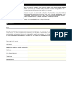 Publications Planning Sheet Photo Release Form