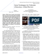 Computer Vision Techniques For Vehicular Accident Detection A Brief Review