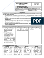 EGB 3rd Year Annual English Teaching Plan