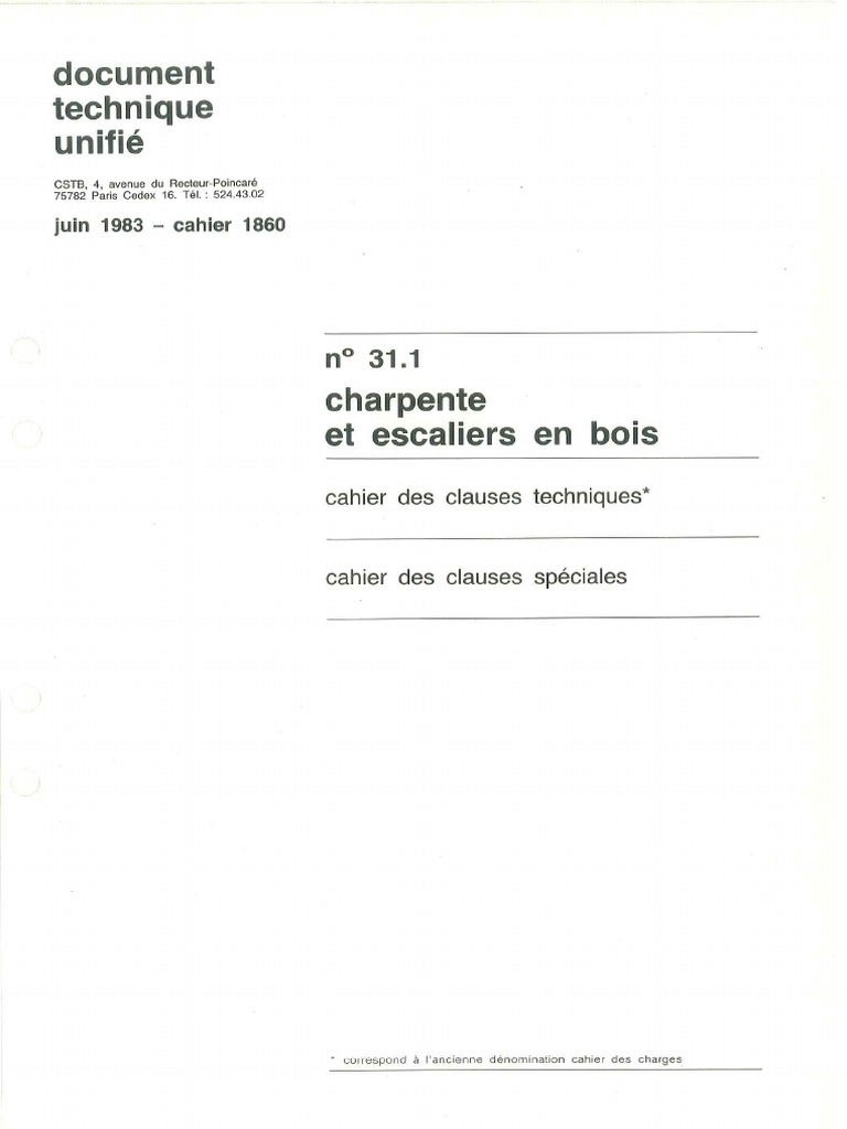 Dtu 31 Construction en Bois | PDF