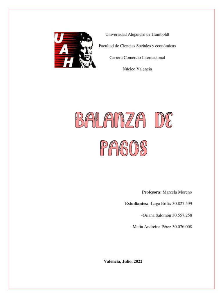 Estructura y Función de la Balanza de Pagos | PDF | Balance de pagos ...