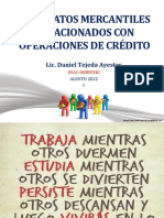 5a CONTRATOS MERCANTILES RELACIONADOS CON OPERACIONES DE CREDITO