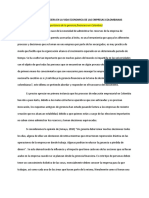 La Gerencia Financiera en La Vida Economica de Las Empresas Colombianas