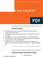 Social Groups