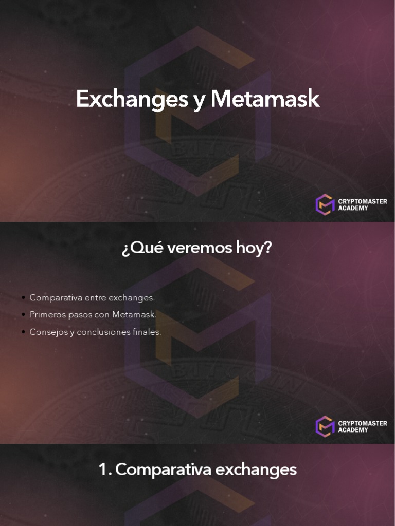 Comparativa de Exchanges y Guía Metamask | PDF