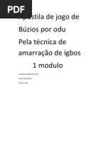 Apostila de Jogo de Buzio 1 Modulo
