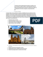 Informe - Descripción de Las Principales Zonas de Desarrollo Turístico de Su Región