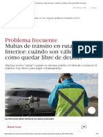 Multas de Tránsito en Rutas Del Interior - Cuándo Son Válidas y Cómo Quedar Libre de Deudas