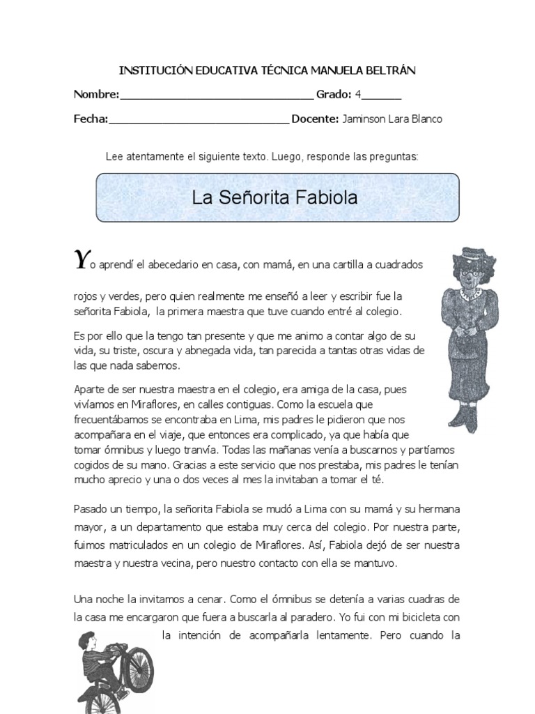 Comprensión 4 Cuarto | PDF