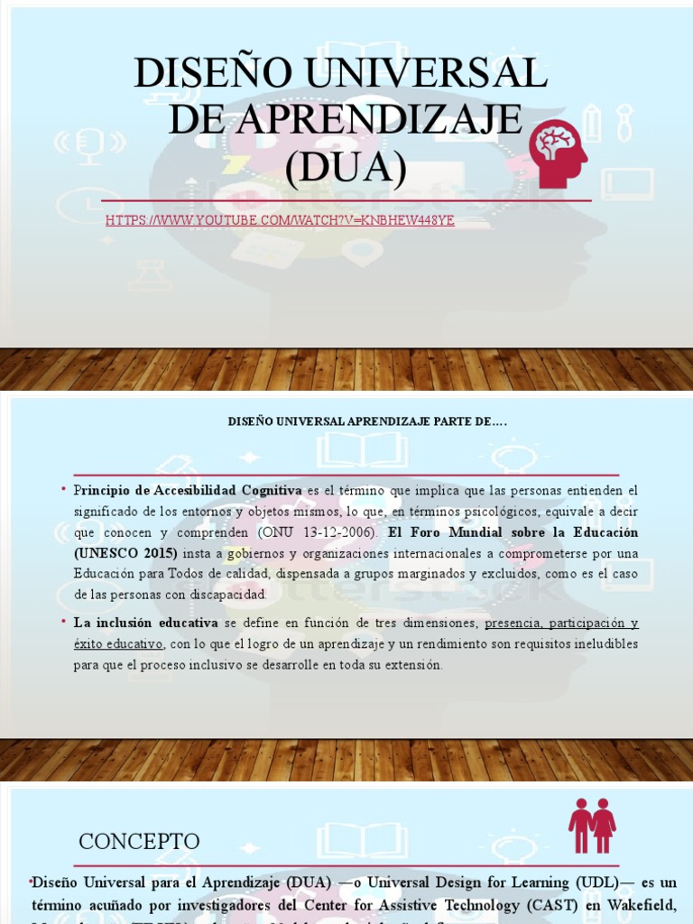 Principios del DUA en Educación Inclusiva | PDF | Aprendizaje | Diseño