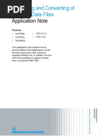 1EF85 3e Converting RS IQ Files