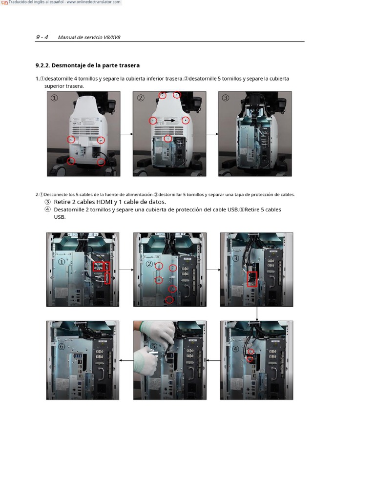 V8 - XV8 Service Manual - V1.01 - Eng - 220916 (211-291) .En - Es | PDF ...