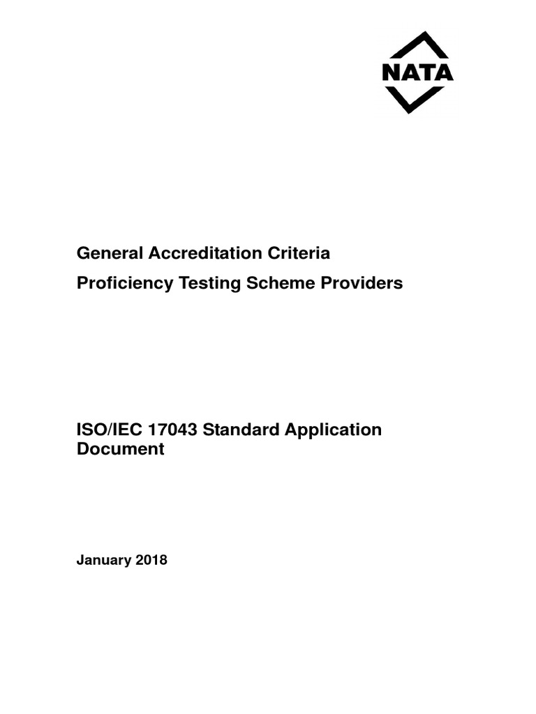 ISO IEC 17043 Standard Application Document | PDF | Calibration | Metrology