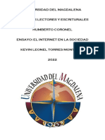 Ensayo-El Internet en La Sociedad