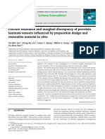 1-Fracture Resistance and Marginal Discrepancy of Porcelain Laminate Veneers