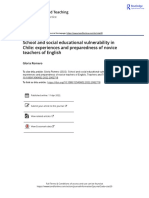 School and Social Educational Vulnerability in Chile: Experiences and Preparedness of Novice Teachers of English