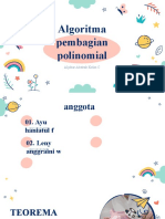 REVISI Kelompok 11 ALGORITMA PEMBAGIAN POLINOMIAL