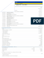 Extrato bancário com movimentações PIX e boletos