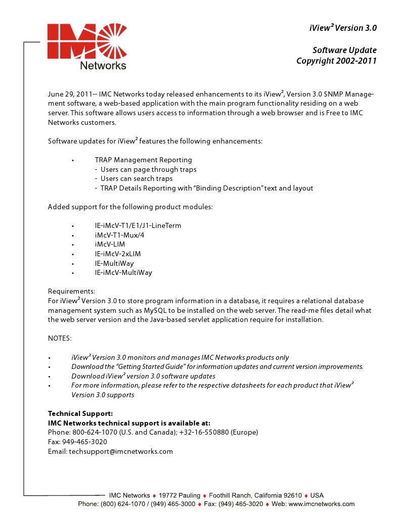 IMC iViewUpdate | PDF
