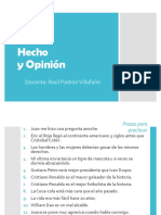 Diapositivas Hecho y Opinión