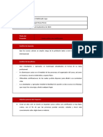 Datos de Identificación: Nombre Estudiante Nombre Docente Fecha