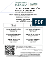 Certificado de Vacunación Covid - 19 - Jonathan Abelard Paredes Ortiz