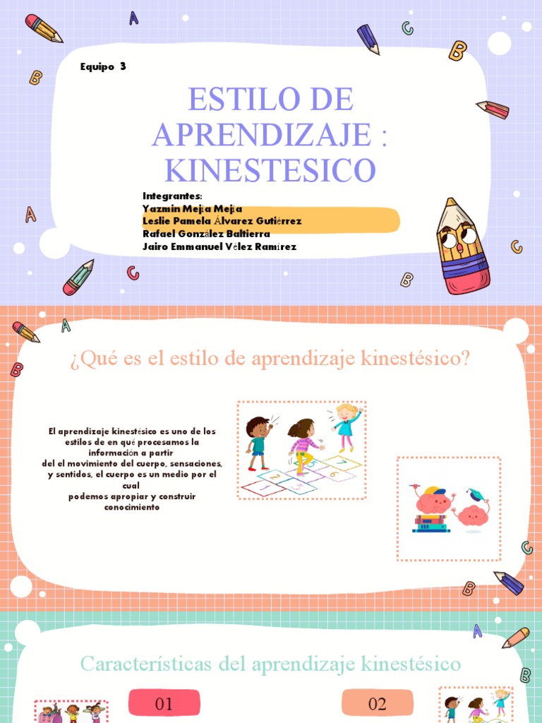 Estilo de aprendizaje kinestésico: características y ventajas | PDF ...