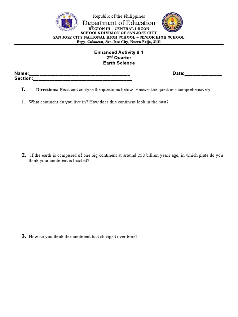 Plate Tectonics and Landform Formation An Analysis of Continental