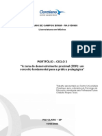 Portfólio, Ciclo 3 - Projeto de Prática (Psicologia Da Educação) - Giovanni C. Brum, RA 8150969. Licenciatura em Música.