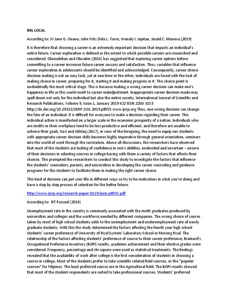 RRL Local | PDF | Adolescence | Teachers