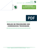 Regles de Procedures Des Commissions Techniques AFROSAI 1